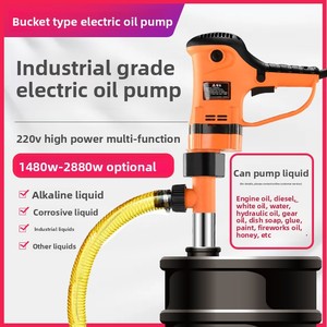 Pompa Elettrica Portatile ad Alta Potenza in Acciaio Inox 220V Anticorrosione per Serbatoi di Olio - Product Image 3
