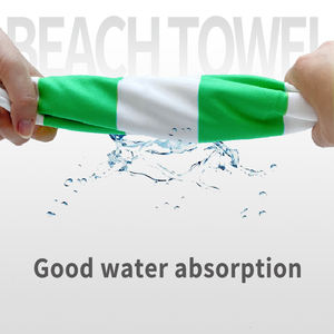 Offre Spéciale imperméable 90*180 cm anti serviette de plage de rayure bleue de cru de sable avec l'impression - Product Image 4