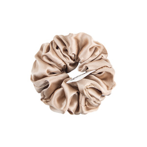 Chouchou en soie à haute élasticité, couleur unie, pour usage quotidien - Product Image 5