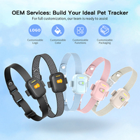 Mini traceur GPS 4G pour chien, anti-perte, géolocalisation, surveillance de la santé, collier, autonomie de la batterie > 20 heures, étanche IPX7, compatible Android/iOS