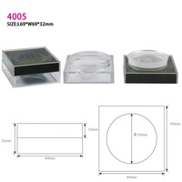 Mini étui à poudre en couleurs personnalisées, Design Unique, Compact et carré, boîtier de maquillage en Pla