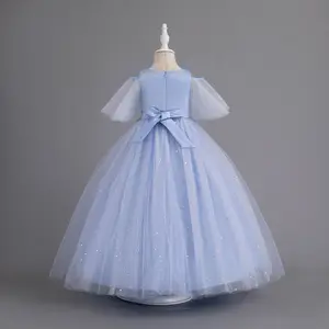 Outong African Dress Factory, Supplier Lace Tulle Flower Girl Gown Princess Party Formal Pageant Dresses/