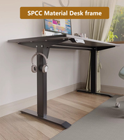 Bureau ergonomique moderne Table assise à moteur unique Bureau électrique à hauteur réglable