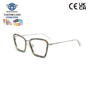 Teenyoun Vente en gros de lunettes métalliques personnalisées pour femme, nouveau design, montures de mode, lunettes de vue - Product Image 2