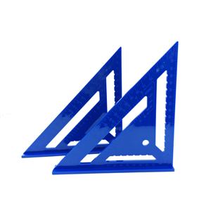 DEWEN Çok Fonksiyonlu Mavi Plastik Üçgen Cetvel Metrik Ölçekli 0.01mm Hassasiyet 7''/12'' Boyut 0-300mm Ölçüm Aralığı - Product Image 2