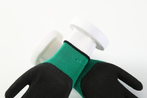 ถุงมือนิรภัยทำงานทำจากผ้าป้องกันไฟฟ้าสถิตสำหรับงานอุตสาหกรรมเคลือบยางโฟม CE ที่ผ่านการรับรอง - Product Image 5