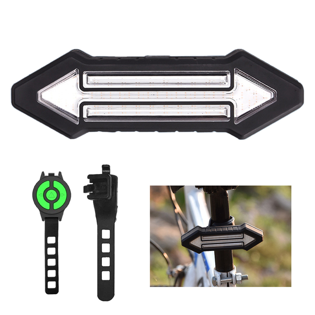 Smart Wireless Remote Control Bicycle LED Tail Light New Design Turn Signal with Power Supply Battery Safety Feature