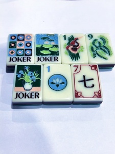 Colorful Custom Japanese American Chinese Mahjong Tiles Acrylic Mahjong Game Set for <b>Entertainment</b> - Product Image 3