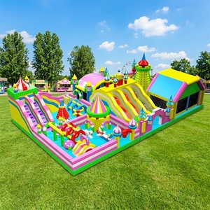 WINSUN Nouvelle ville de jeux gonflable géante / <span class=keywords><strong>trampoline</strong></span> gonflable à vendre - Product Image 1