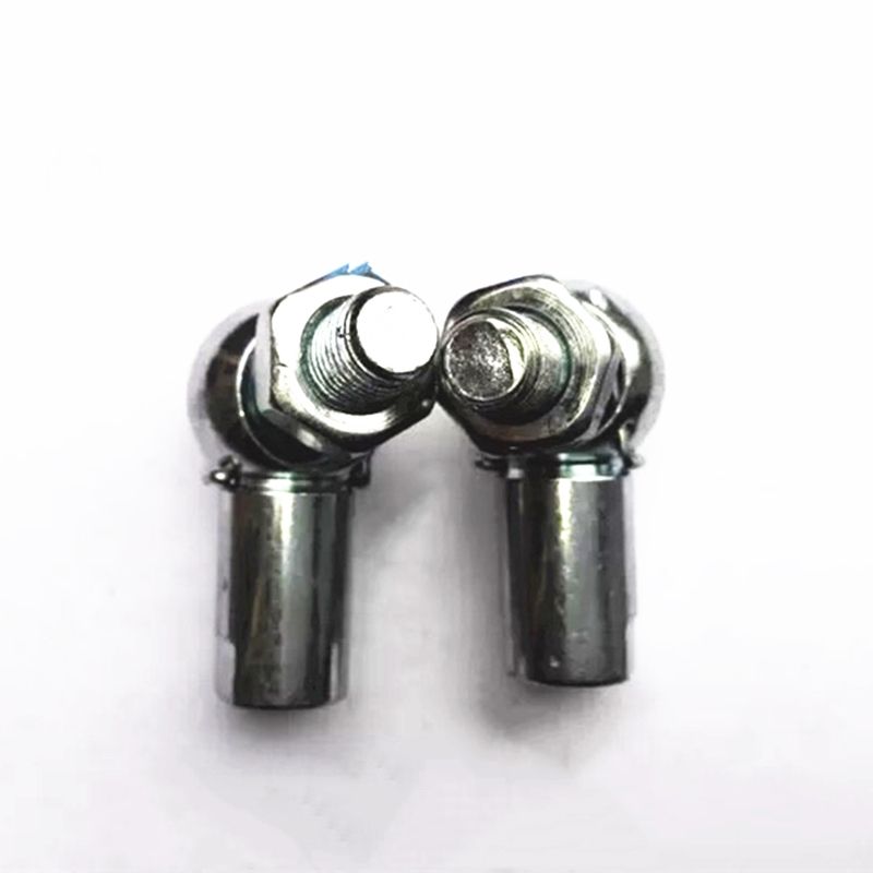 2 Pièces CS8 M5 L Forme Joint à Rotule Roulement,M5*0.8 Mm Filetage à Droite ,Autolubrifiant Embouts De Biellette Tige Filetée,Joints à Rotule De Liaison Angulaire Avec Clip à Ressort