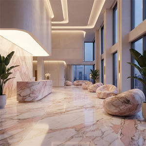 Encimera de Mármol Rosa de Noruega, Piedra Natural Moderna, Mesas Pulimentadas de Mármol para Recepción y Cocina - Product Image 1