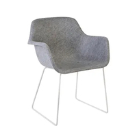 Chaise de bureau en feutre PET recyclé acoustique de haute qualité, tabouret de travail moderne, chaise longue Shinefelt FC-002