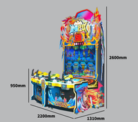 Machine de jeu de pêche à 4 places avec écran LCD HD de 65 pouces, Frost Carnival, à monnayeur, pour salles de jeux et parcs d'attractions