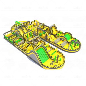 Nhà Máy bán hàng trực tiếp <span class=keywords><strong>Inflatable</strong></span> đua theo dõi khổng lồ mềm chơi Thiết bị khóa học trở ngại cho người lớn & Kid xây dựng đội ngũ cạnh tranh - Product Image 2