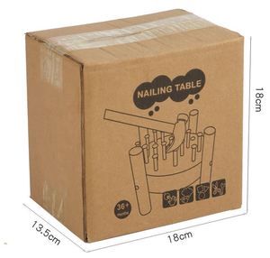 Puzzle en bois pour tout-petits, jeu d'association, cadeau pour enfants, établi de travail, jouet de clouage et de martelage - Product Image 6