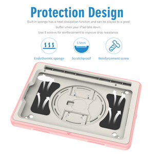 [Funda para tableta resistente] Pink Tpu Pc Kickstand Anti Scratch Funda para tableta a prueba de golpes para <span class=keywords><strong>Ipad</strong></span> <span class=keywords><strong>Mini</strong></span> 6 8,3 pulgadas <span class=keywords><strong>2021</strong></span> Funda para niños - Product Image 5