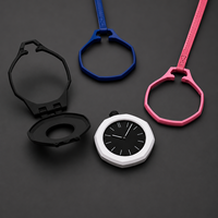Montre à quartz octogonale de luxe pour homme, style pop classique, design articulé, en biocéramique