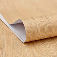 Autocollants muraux décoratifs en vinyle PVC, grain de bois de chêne jaune, autocollants amovibles, papier peint imperméable, extérieur, appartement