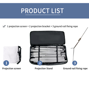 Màn Hình Máy Chiếu Ba Chân Có Chân Đỡ Màn Hình Chiếu HD 100 Inch Màn Hình Di Động Có Thể Điều Chỉnh Độ Cao Không Nhăn - Product Image 5