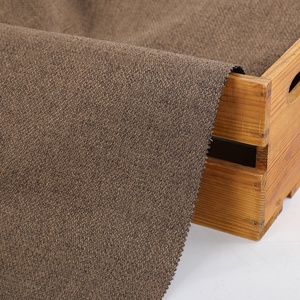 100% Poliéster Linho-Look Home Woven Sofá Tecido Respirável Árabe Móveis Têxtil com Fio Tingido Liso - Product Image 2