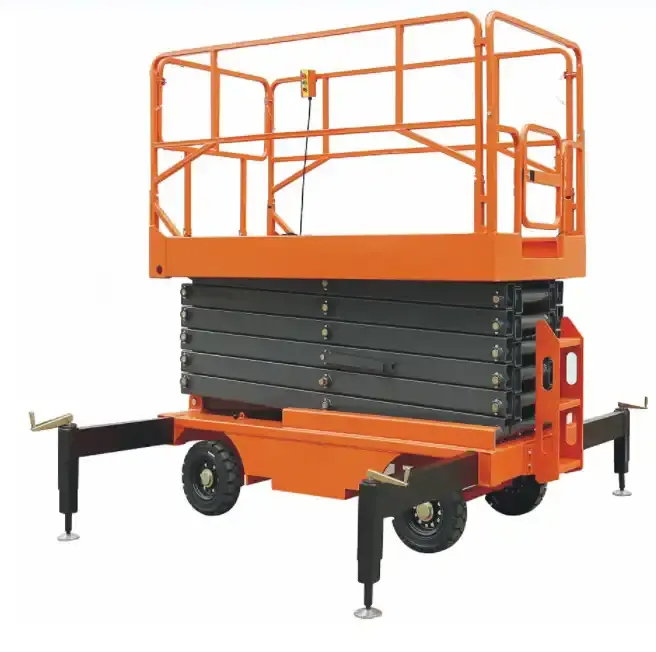 Everlift 4.8M 300Kg Capaciteit Elektrische Mobiele Schaarlift Manlift Mobiel Platform Ruw Terrein