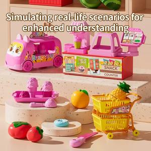 Ensemble de jouets de <span class=keywords><strong>caisse</strong></span> <span class=keywords><strong>enregistreuse</strong></span> pour jeux de rôle préscolaires, accessoires de supermarché miniature, scanner de <span class=keywords><strong>caisse</strong></span> <span class=keywords><strong>enregistreuse</strong></span> pour enfants - Product Image 6