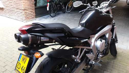 FZ6N Motorcycle Exhaust Pipe - Carbon Escape Muffler