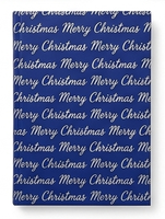 Papier d'emballage recyclable bleu royal Joyeux Noël 80 g/m² Ensemble d'emballage cadeau Sacs cadeaux Cartes de vœux Étiquettes suspendues