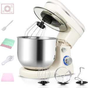 Hamur kanca ile Tilt kafa tasarımı mutfak tezgah mikseri ile elektrikli mikser, tel kırbaç & çırpıcı (beyaz) - Product Image 3