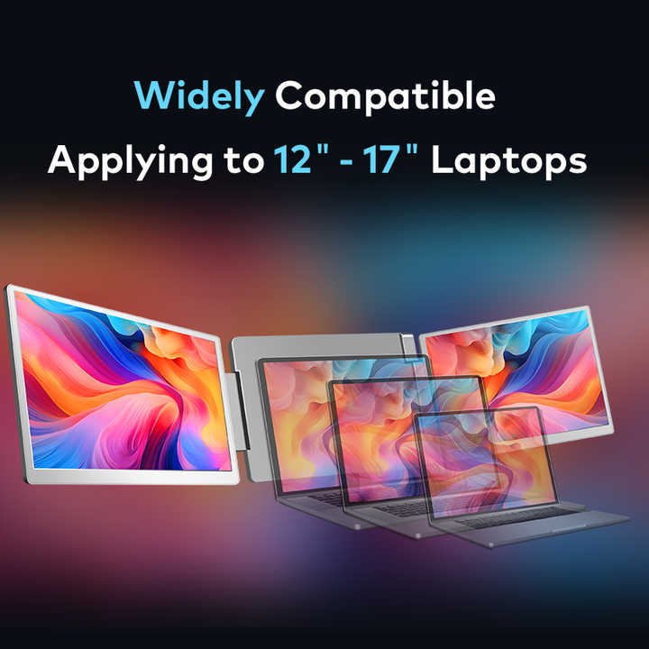 14 Inch Portable Laptop with Two Additional Screens Led Backlight Ips ...