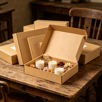 Boîte cadeau en carton ondulé en gros d'usine, boîte d'emballage en papier multi-usages
