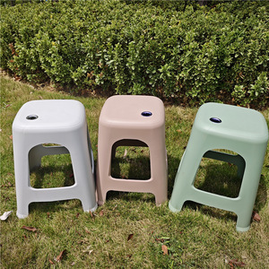 Thickened <b>Plastic</b> <b>Stool</b> 47cm Stackable Modern Design For Home Living Room Adult Use - Product Image 3