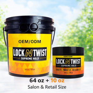 Gel Coiffant Hydratant et Anti-Frisottis à Tenue Forte, Parfum Raisin, 10, 16, 64 oz, avec Logo Personnalisé, pour Tresses et Locks – Fixation Lock N Twist - Product Image 4