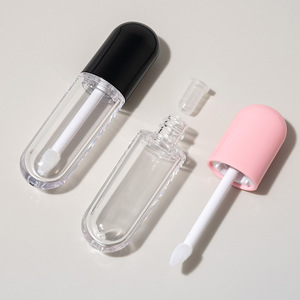 Tubos de Brillo Labial de Plástico Transparente de Alta Calidad de 4 ml con Serigrafía de Logotipo Personalizado, MOQ Bajo, Envases para Lápiz Labial - Product Image 3