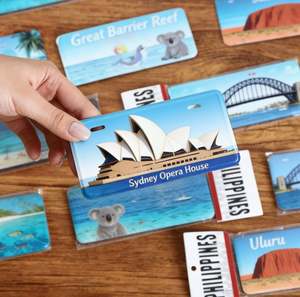 Imanes de nevera metálicos personalizados, decorativos con motivos de país, de hojalata con diseño de matrícula, recuerdos de viaje promocionales - Product Image 3