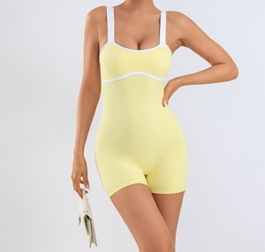 Women's NO One-piece Swimsuit for Fabric Elastic Waist Sport Fitness Sheer Quick-drying Multi-color Tennis-style