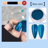 Nouvel arrivage de poudre pour ongles à miroir magique à haute brillance de revêtement en gel à effet miroir pailleté poudre pour ongles chromée