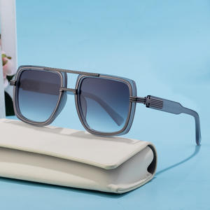 Lunettes de soleil polarisées pour hommes ZS-98323P, monture en métal noir, protection UV400, lunettes de soleil pour la conduite en extérieur - Product Image 2