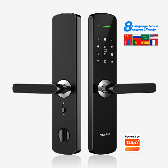 Nigeria Smart RFID & Fingerprint-Enabled Keyless Mortise Door Handle Wireless Electronic Lock with Password Option
