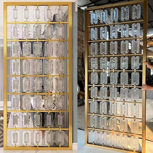 Trong nhà tường phân vùng thép không gỉ Khung kính phòng chia cho phòng khách trang trí - Product Image 1