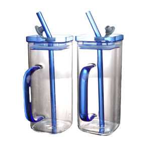 Tasse en verre borosilicaté écologique sans BPA tasse à boisson résistante à la chaleur - Product Image 1