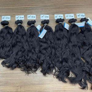 Producto Popular, Extensiones de Cabello Humano Vietnamita Natural Ondulado, Gran Cantidad en Existencia, Alta Calidad, Trama Doble a Máquina - Product Image 3