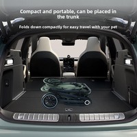 Poussette pour animaux de compagnie en acier carbone double couche, pliable en un clic, chariot pour chiens et chats, remorque pour animaux de compagnie, poussette pour bébé