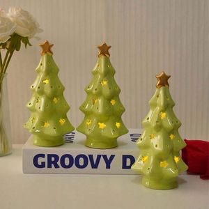 Design New Arrival Green Ceramic <b>Lights</b> Tabletop Decoration Christmas <b>Tree</b> Factory - Product Image 4