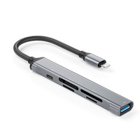 2024 Lector de tarjetas todo en uno 3,0 de alta velocidad Seis en uno XD/SD/TF/M2 Carga con cámara Lectura Laptop Compatible Producto en stock
