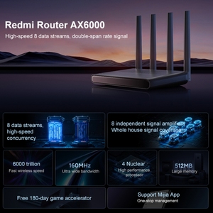 <span class=keywords><strong>Xiaomi</strong></span>-Enrutador <span class=keywords><strong>Xiaomi</strong></span> Redmi <span class=keywords><strong>AX6000</strong></span>, amplificador de señal independiente de 8 canales, memoria de 512MB, enrutador Wifi <span class=keywords><strong>Xiaomi</strong></span> - Product Image 4