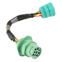 Cable adaptador de 16 pines hembra a J1939 Tipo 2 macho SAE J1939 lector de código hembra de 9 pines
