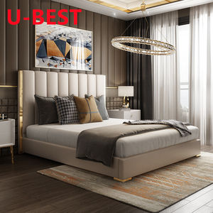 Single Upholstery Sofa Bed Frame Lit 2 Personnes Mueble <strong>Cama</strong> <strong>De</strong> Casal Bedroom Furniture Double Bed King Size Beds - Product Image 4