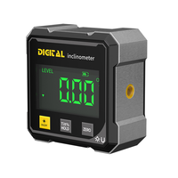 Goniomètre d'Angle Numérique Rechargeable Double Laser Magnétique sur Quatre Côtés avec Cadre en Alliage d'Aluminium