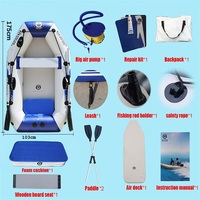 Bateau gonflable solaire pour 2 personnes, PVC 200 cm, kayak/canoë pour eau salée/eau douce, accessoires de surf